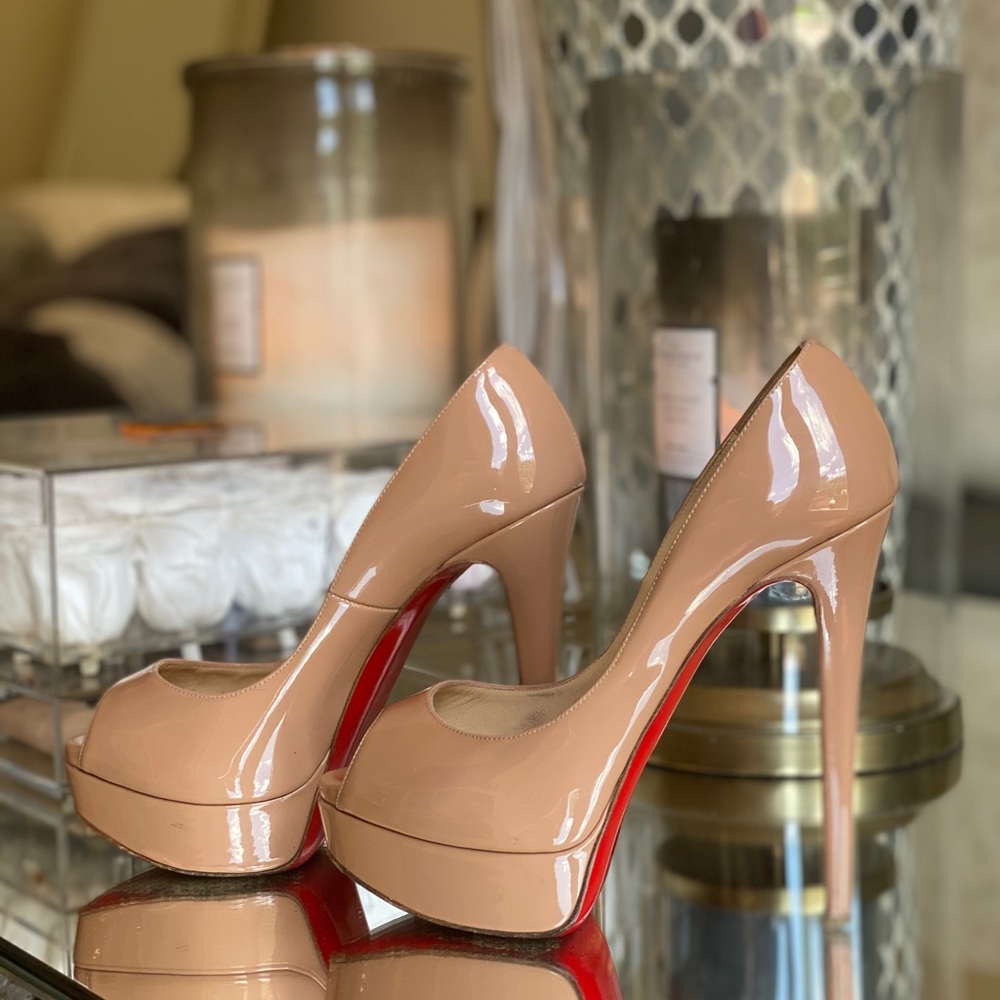 Louboutin Lady Peep size 36.5 150mm